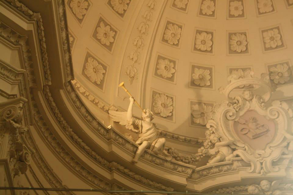 Particolare della bellissima cupola dell'auditorium di Sant'Agostino a Civitanova Marche Alta