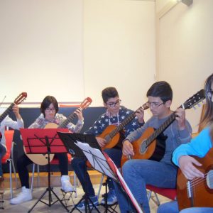 Gli studenti dell'Istituto Musicale Vaccaj