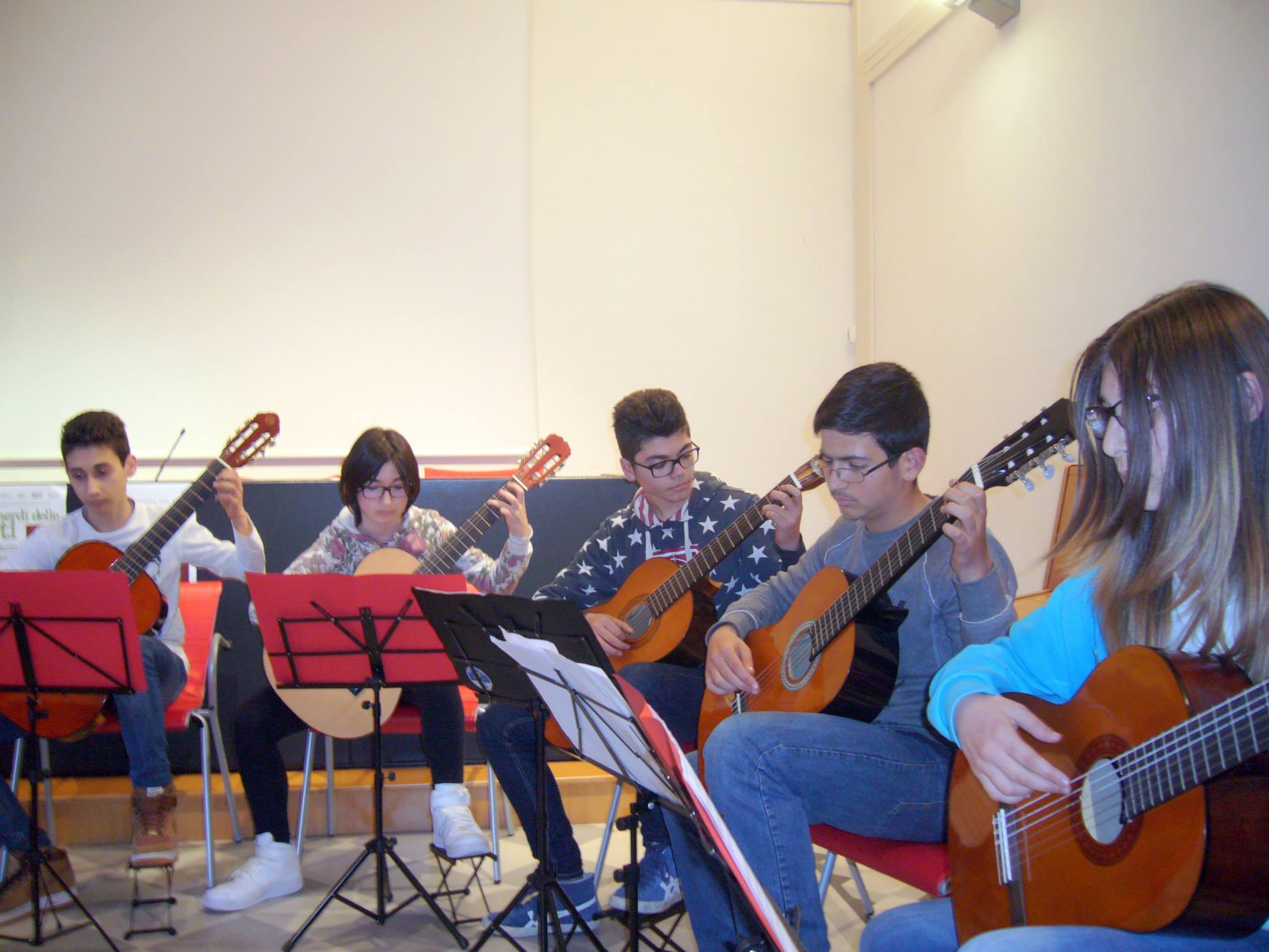 Gli studenti dell'Istituto Musicale Vaccaj